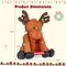 8.5 Feet Tall Christmas Inflatable Reindeer with 24 LED String Lights